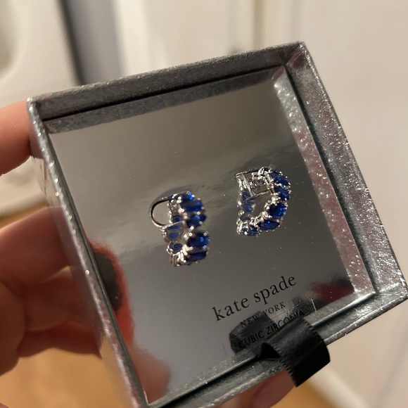 Kate Spade Candy Shop Sapphire Hoops - Picture 3 of 3